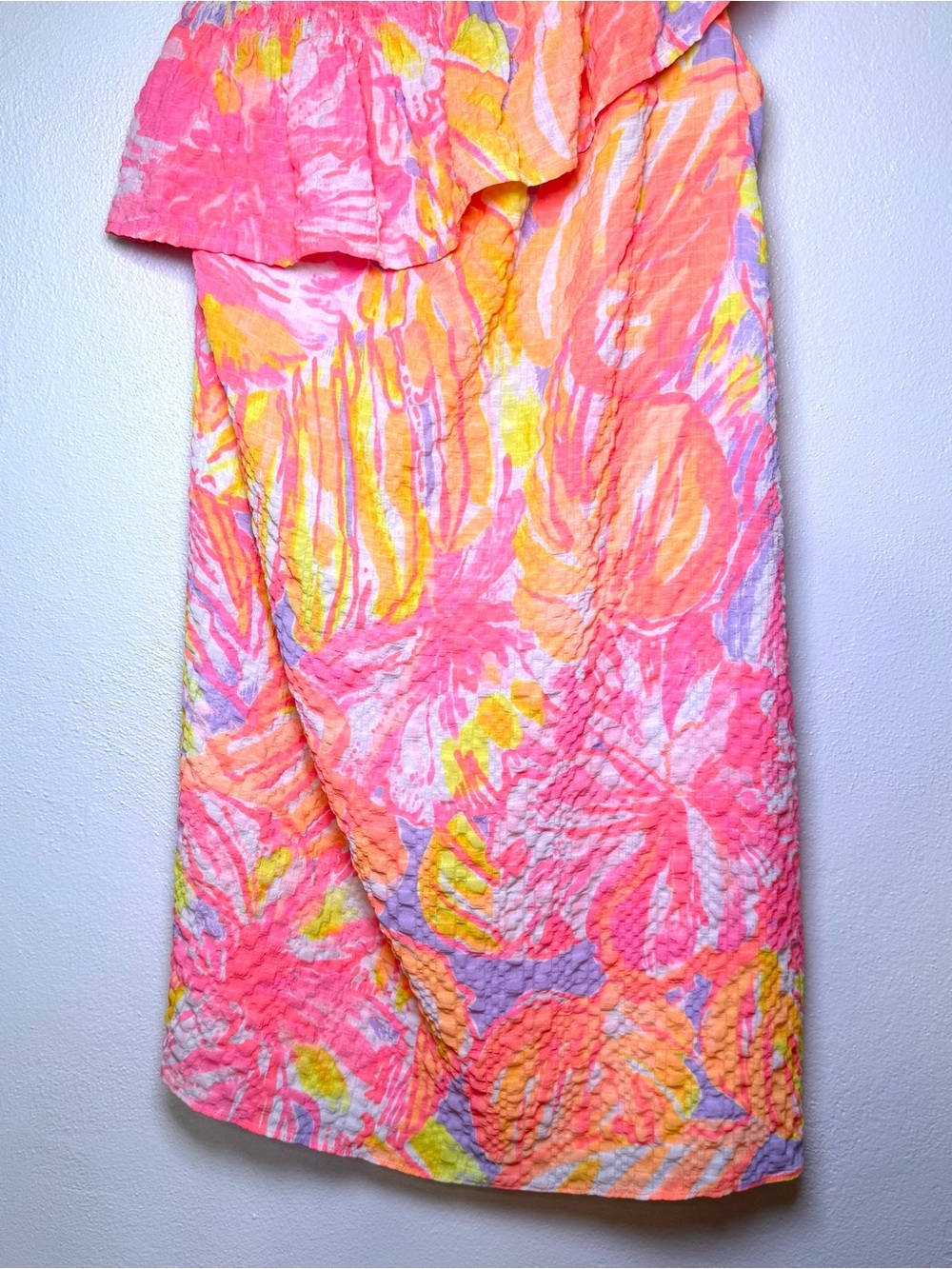 Lilly Pulitzer One Shoulder Emmeline Mini Dress Sun Splashed Women’s Size Small - Picture 4 of 16